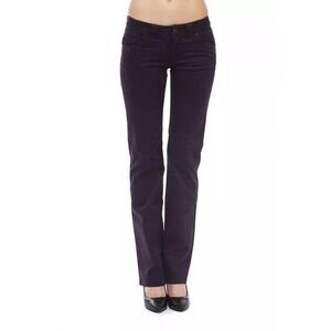 Ungaro Fever Vibrant Tailored Regular Fit Pants with Logo Detail Women Purple